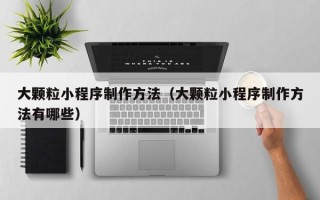 衡东大颗粒小程序制作方法（大颗粒小程序制作方法有哪些）